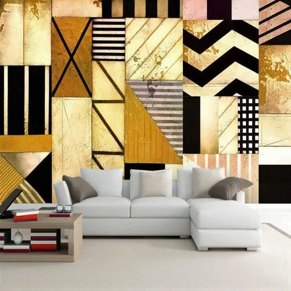 Papier Peint Industriel Jaune Déco Indus