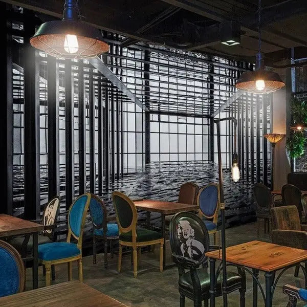 Papier Peint Industriel Noir Déco Indus