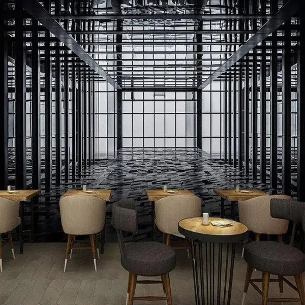 Papier Peint Industriel Noir Déco Indus