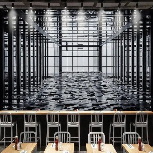 Papier Peint Industriel Noir Déco Indus