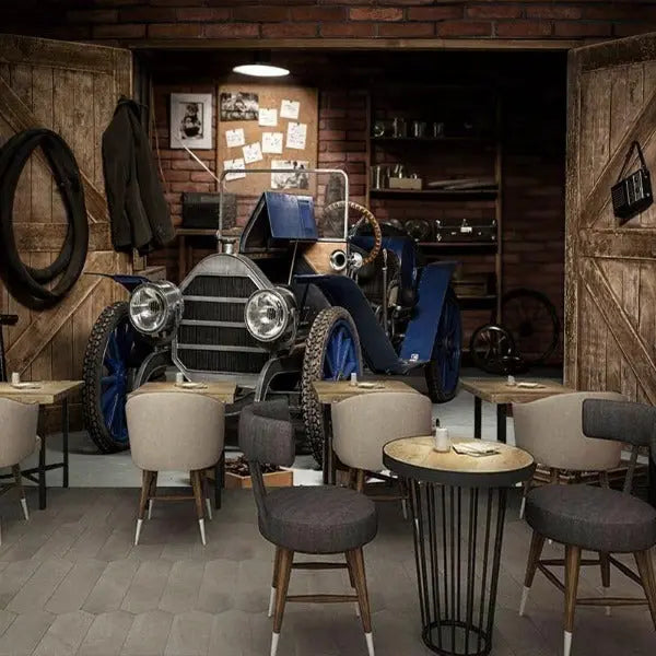 Papier Peint Vintage Industriel Déco Indus