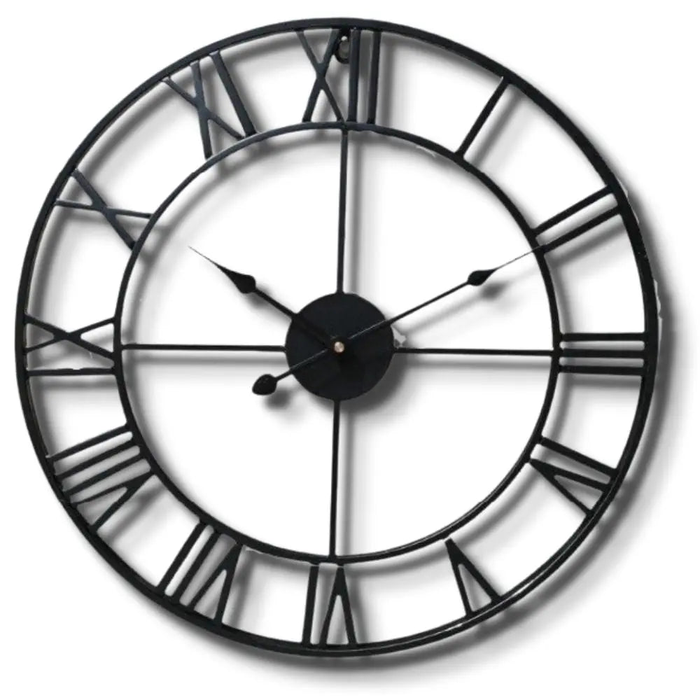Horloge Industrielle Black Déco Indus