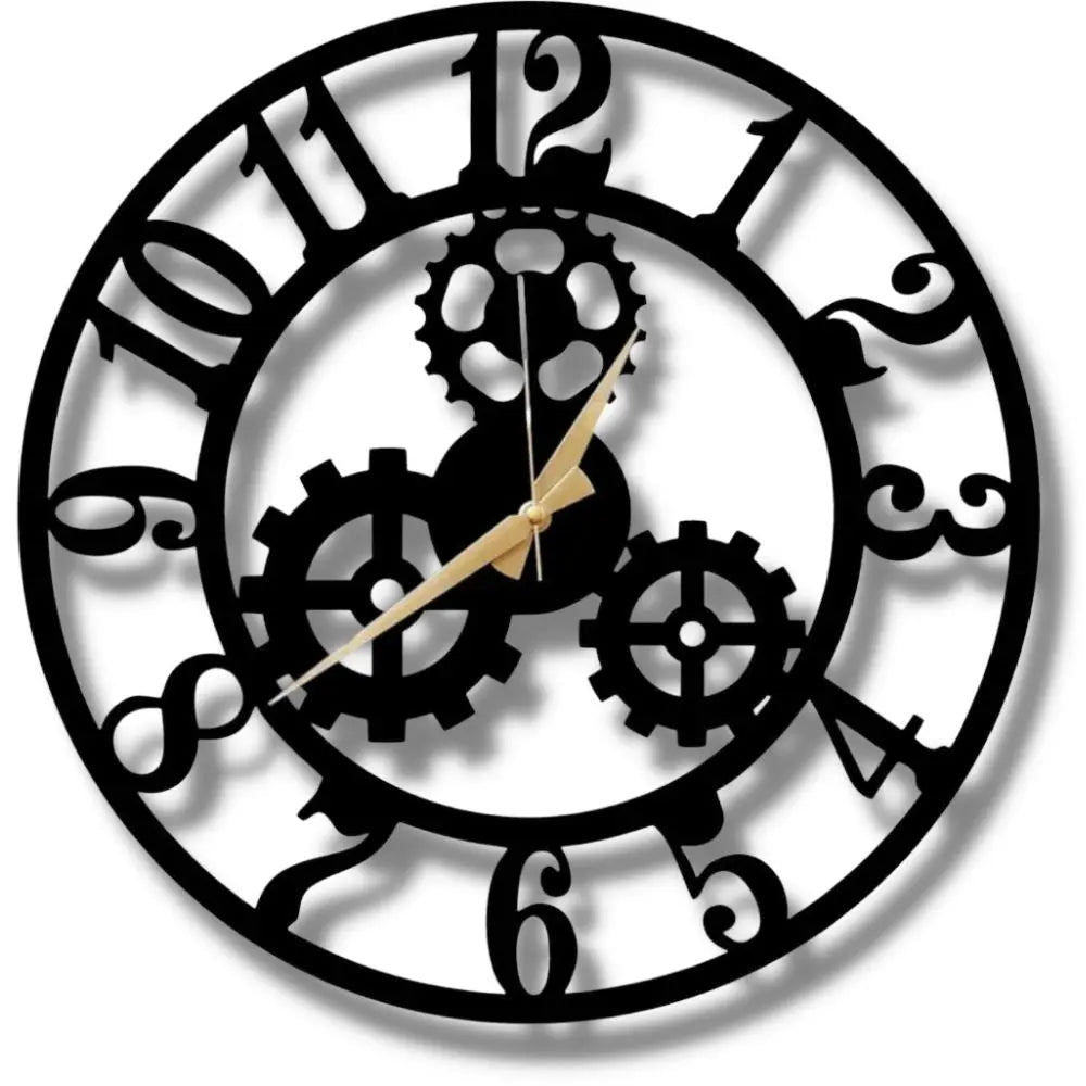 Horloge Industrielle Chiffres Déco Indus