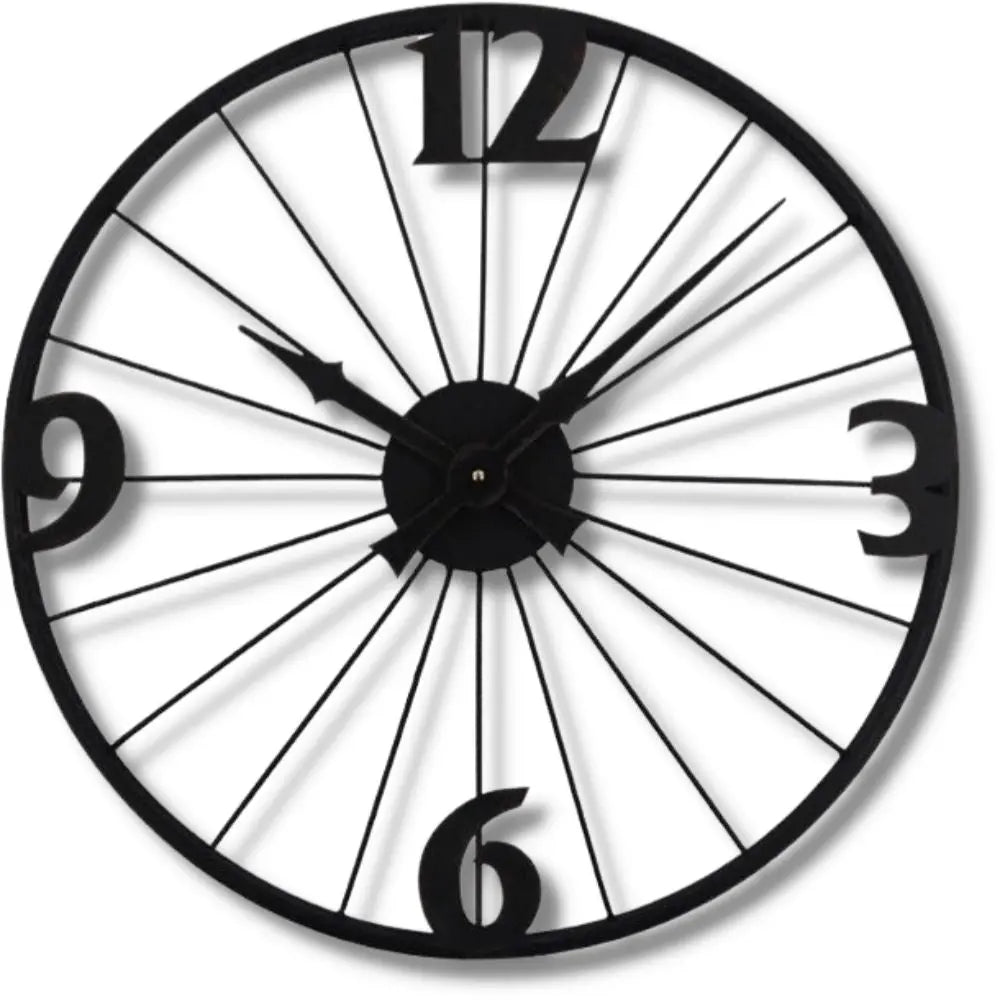Horloge Industrielle Roue Déco Indus