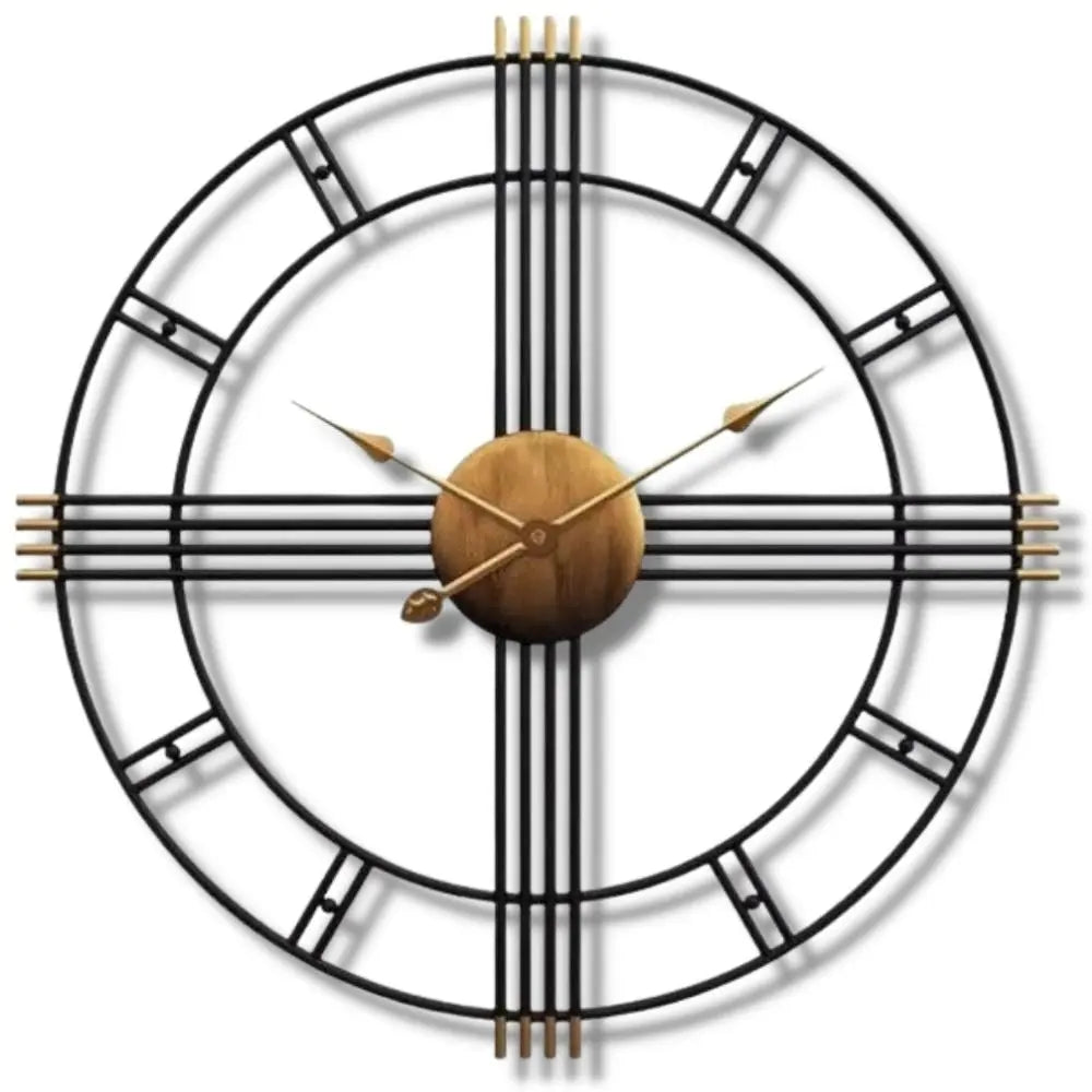 Horloge Industrielle Lignes Déco Indus