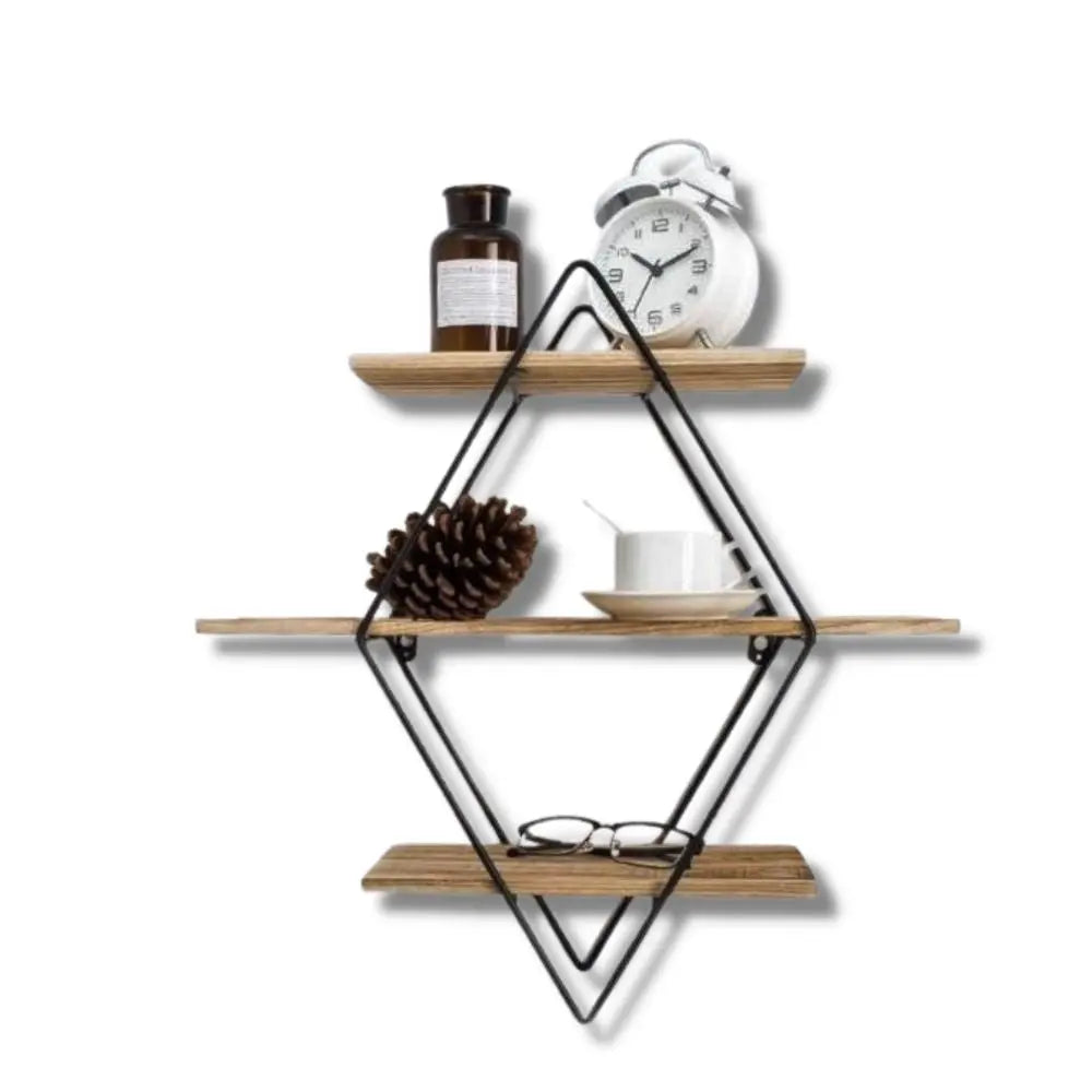 Étagère Murale Industrielle Losange Déco Indus