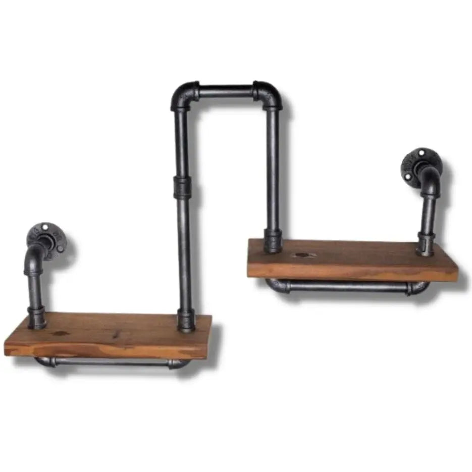 Étagère Murale Industrielle Combinée Déco Indus