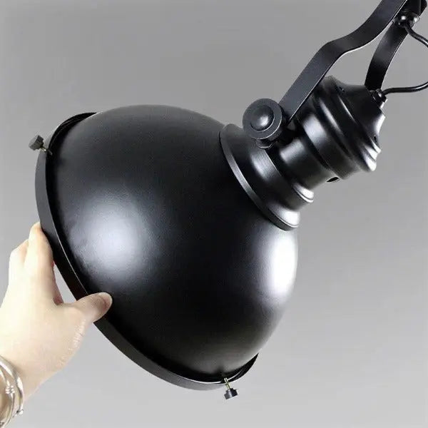 Suspension Industrielle En Métal Noir Déco Indus