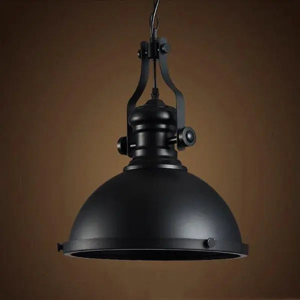Suspension Industrielle En Métal Noir Déco Indus
