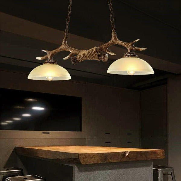 Suspension Industrielle 2 Lampes Déco Indus