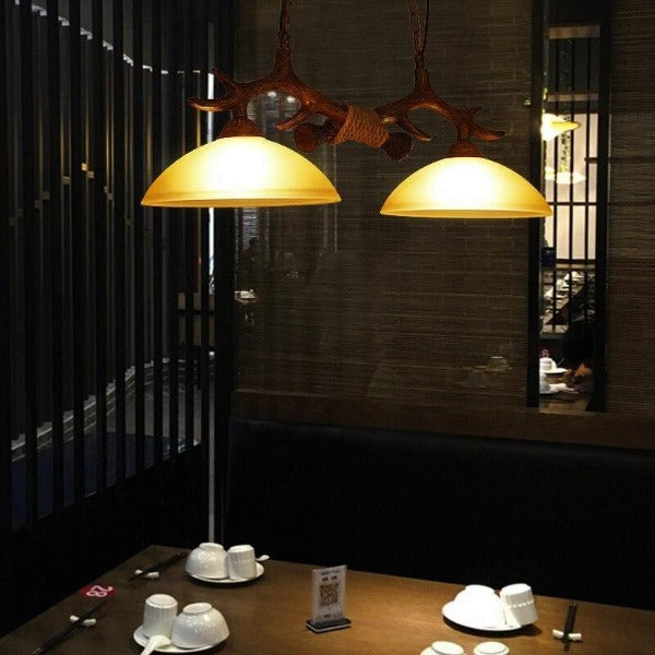 Suspension Industrielle 2 Lampes Déco Indus