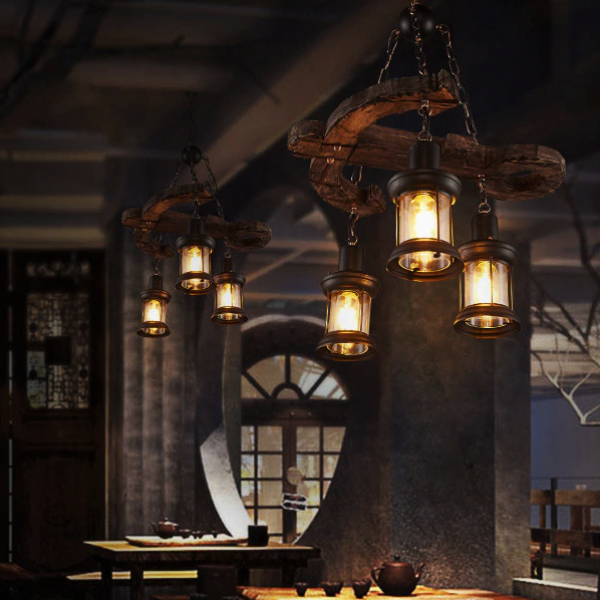 Suspension Industrielle 3 Têtes Déco Indus