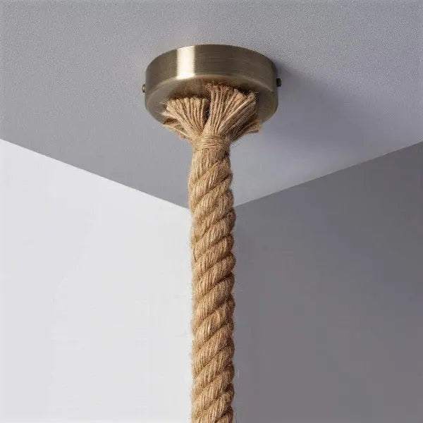 Suspension Industrielle Avec Corde Déco Indus