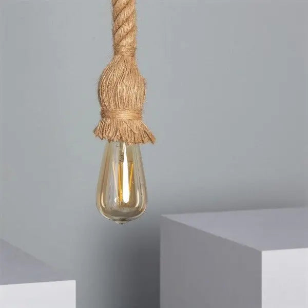 Suspension Industrielle Avec Corde Déco Indus