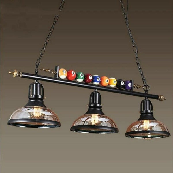 Suspension Industrielle Partie De Billard Déco Indus
