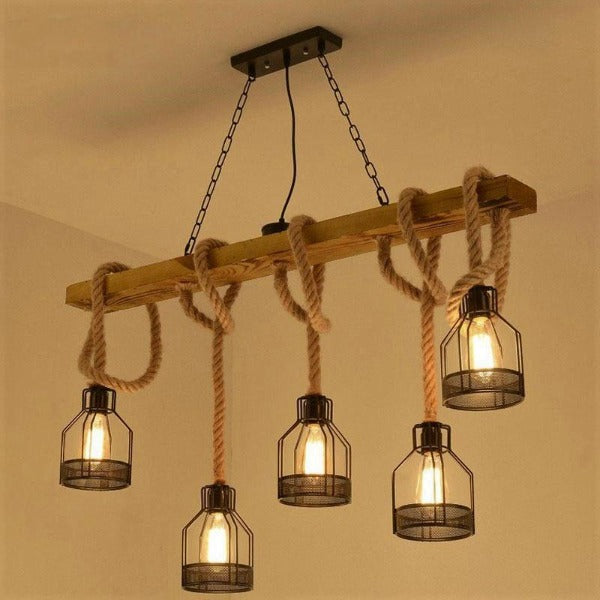 Suspension Industrielle Cage Déco Indus