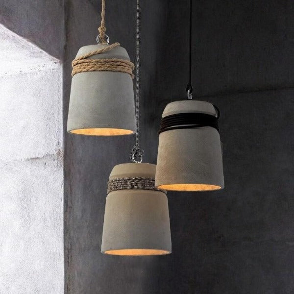 Suspension Industrielle En Ciment Déco Indus