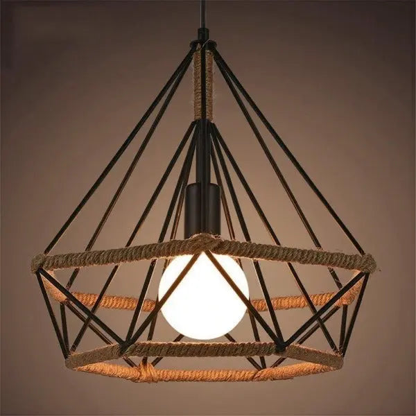 Suspension Industrielle Diamant Déco Indus