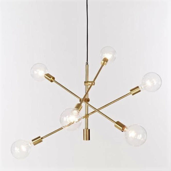 Suspension Industrielle Dorée Déco Indus