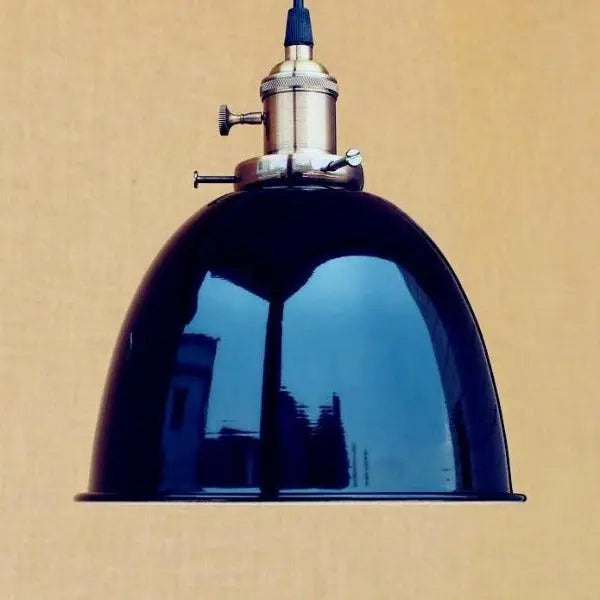 Suspension Industrielle Émaillée Vintage