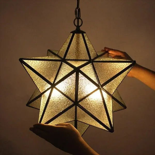 Suspension Industrielle Étoile Déco Indus