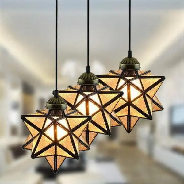 Suspension Industrielle Étoile Déco Indus