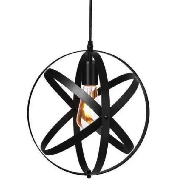 Suspension Industrielle Grande Hauteur Noire