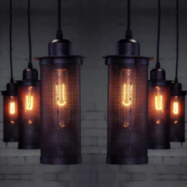 Suspension Industrielle Grille Déco Indus