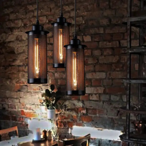 Suspension Industrielle Grille Déco Indus