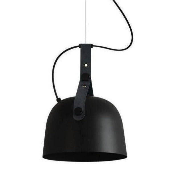 Suspension Industrielle Loco Noire Vintage