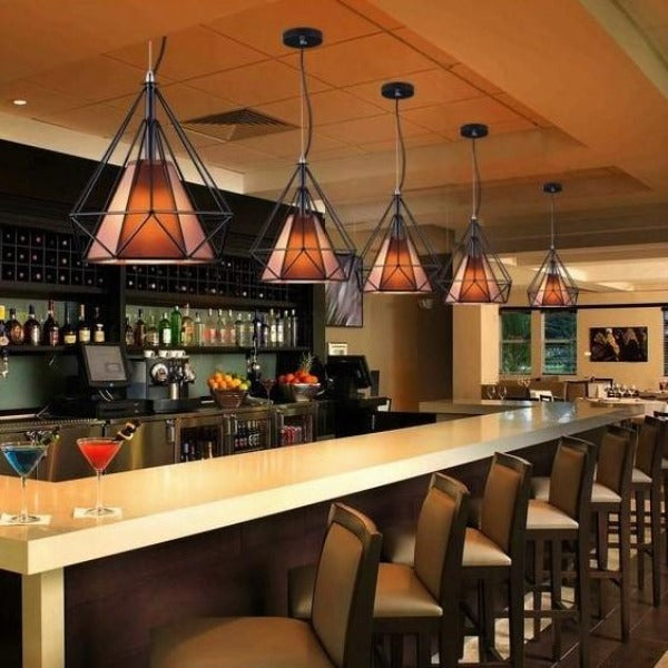 Suspension Industrielle Noire Chambre Déco Indus