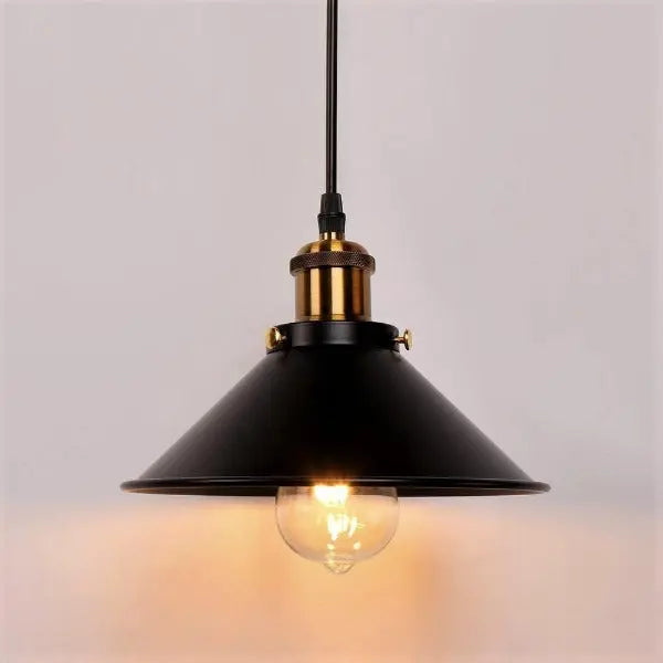 Suspension Industrielle Noire De Cuisine Déco Indus