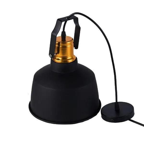 Suspension Industrielle Noire Et Cuivre Déco Indus
