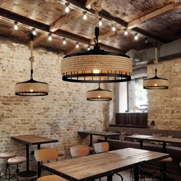 Suspension Industrielle Noire Pas Cher Déco Indus