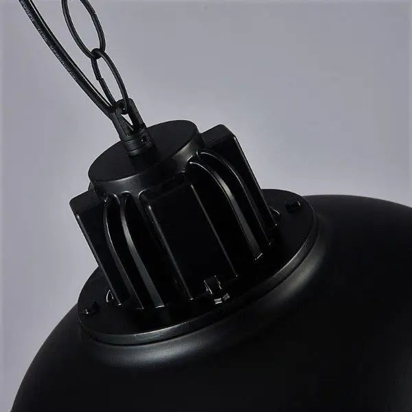 Suspension Industrielle Noire Déco Indus