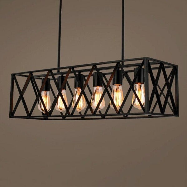 Suspension Industrielle Rectangulaire Déco Indus