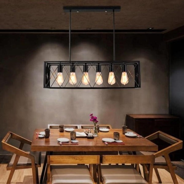 Suspension Industrielle Rectangulaire Déco Indus