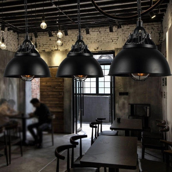 Suspension Industrielle Ronde Déco Indus