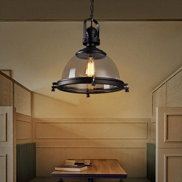 Suspension Industrielle Transparente Déco Indus