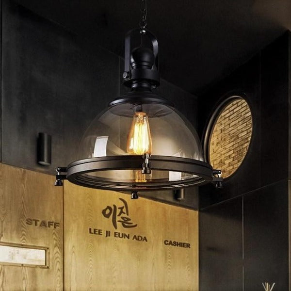 Suspension Industrielle Transparente Déco Indus