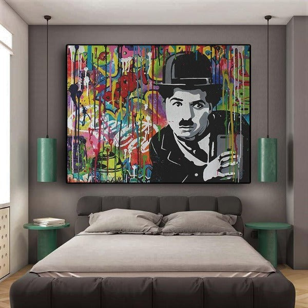 Tableau Industriel Charlie Chaplin Déco Indus
