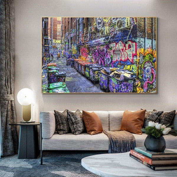 Tableau Industriel Déchets Colorés Déco Indus