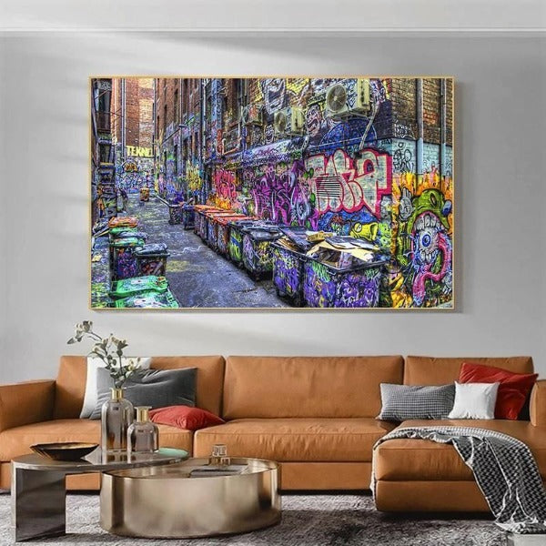 Tableau Industriel Déchets Colorés Déco Indus