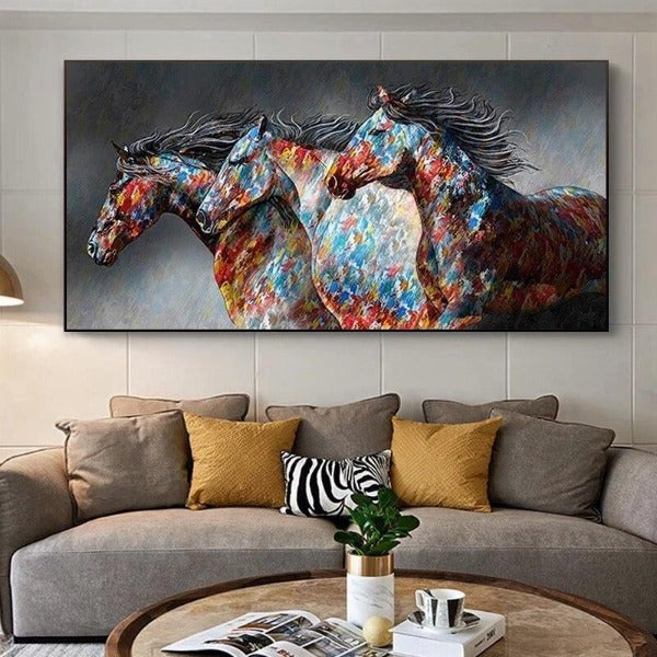 Tableau Industriel Cheval De Course Déco Indus