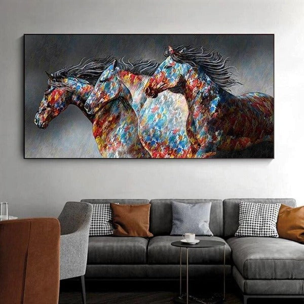 Tableau Industriel Cheval De Course Déco Indus