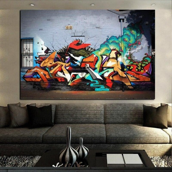 Tableau Industriel Rue Colorée Déco Indus