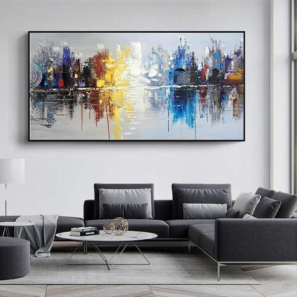 Tableau Industriel Fontaine Colorée Déco Indus