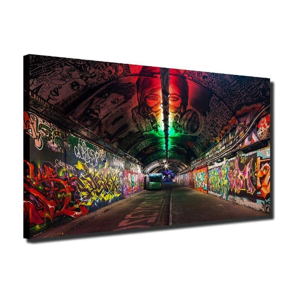 Tableau Industriel Tunnel Coloré Déco Indus