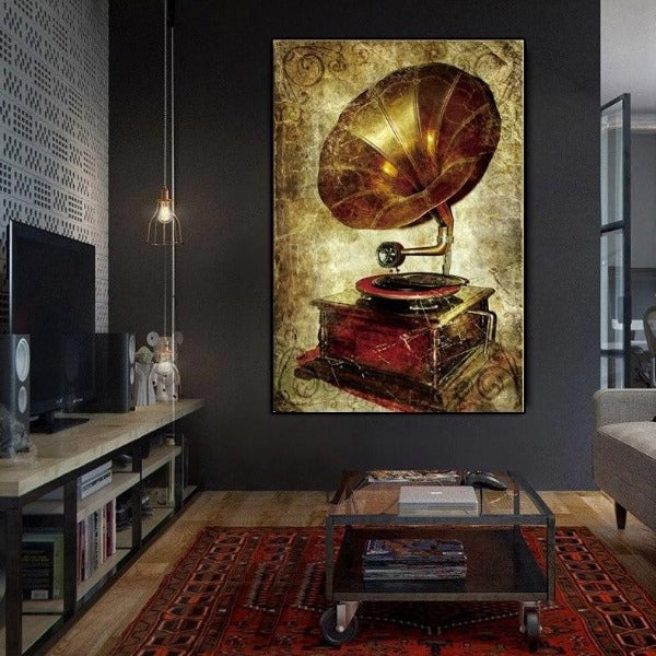 Tableau Industriel Gramophone Déco Indus