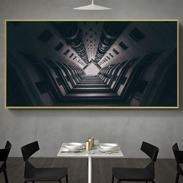 Tableau Industriel Couloir Vertical Déco Indus